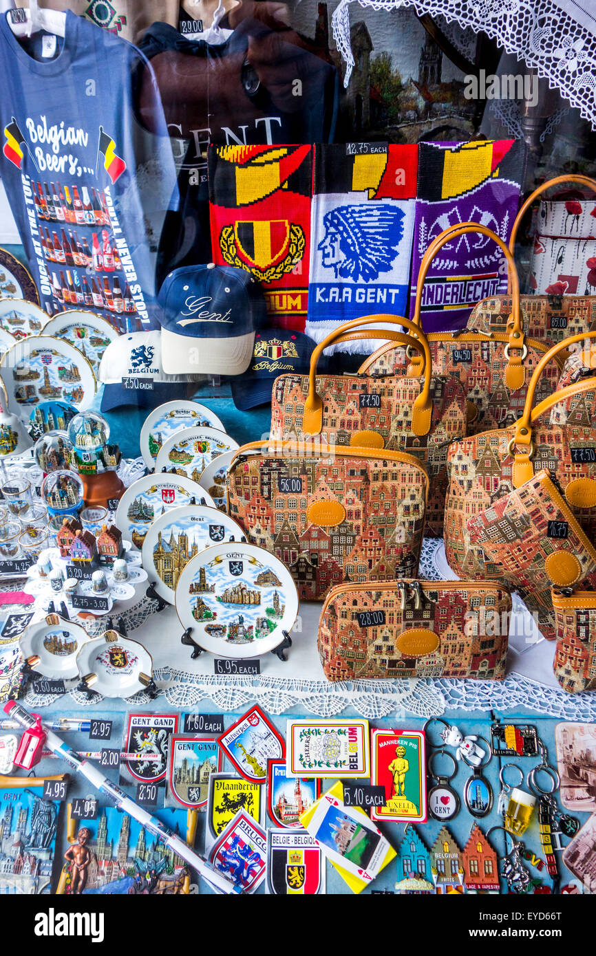 Belgian souvenirs and knickknackery in souvenir shop in Belgium Stock Photo 85727456 Alamy