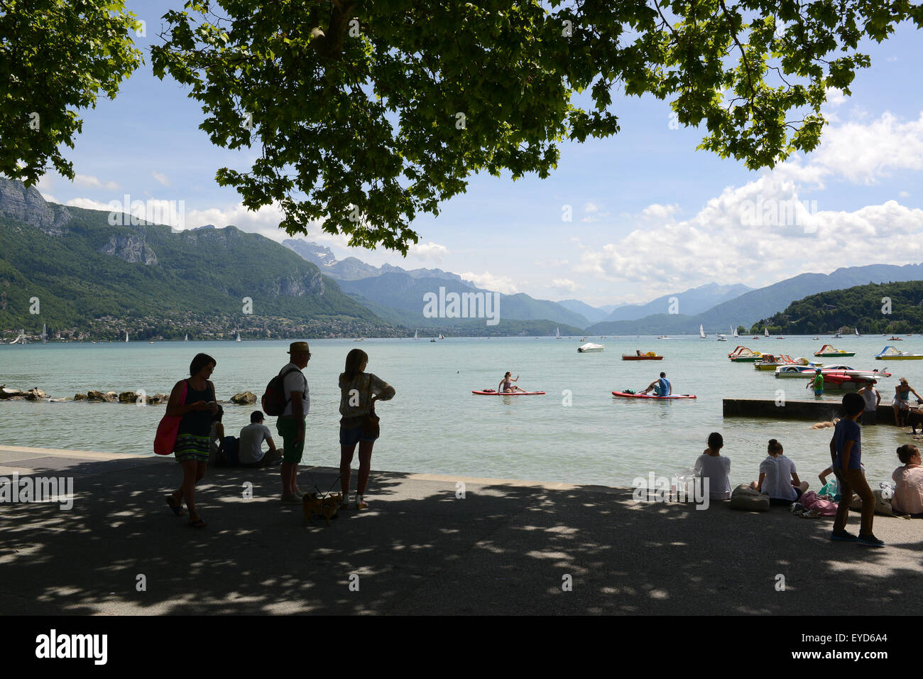 Lake Annecy France Stock Photo