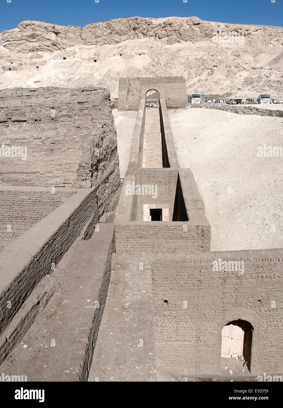 Luxor, Egypt, Tomb of Pabasa (TT279) at elAsasif, necropolis of Nobles