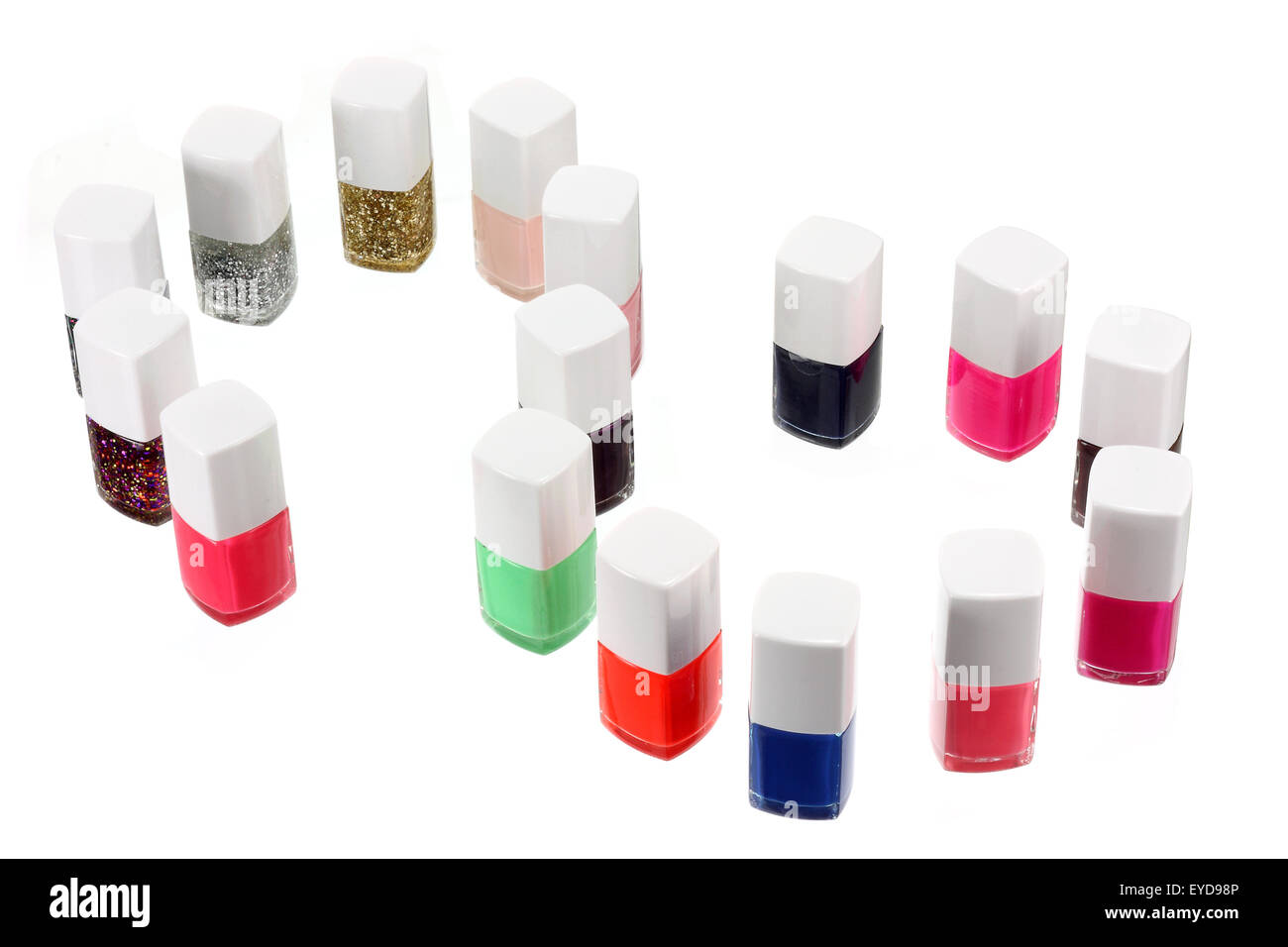 Bottles of Nail Polish Stock Photo Alamy