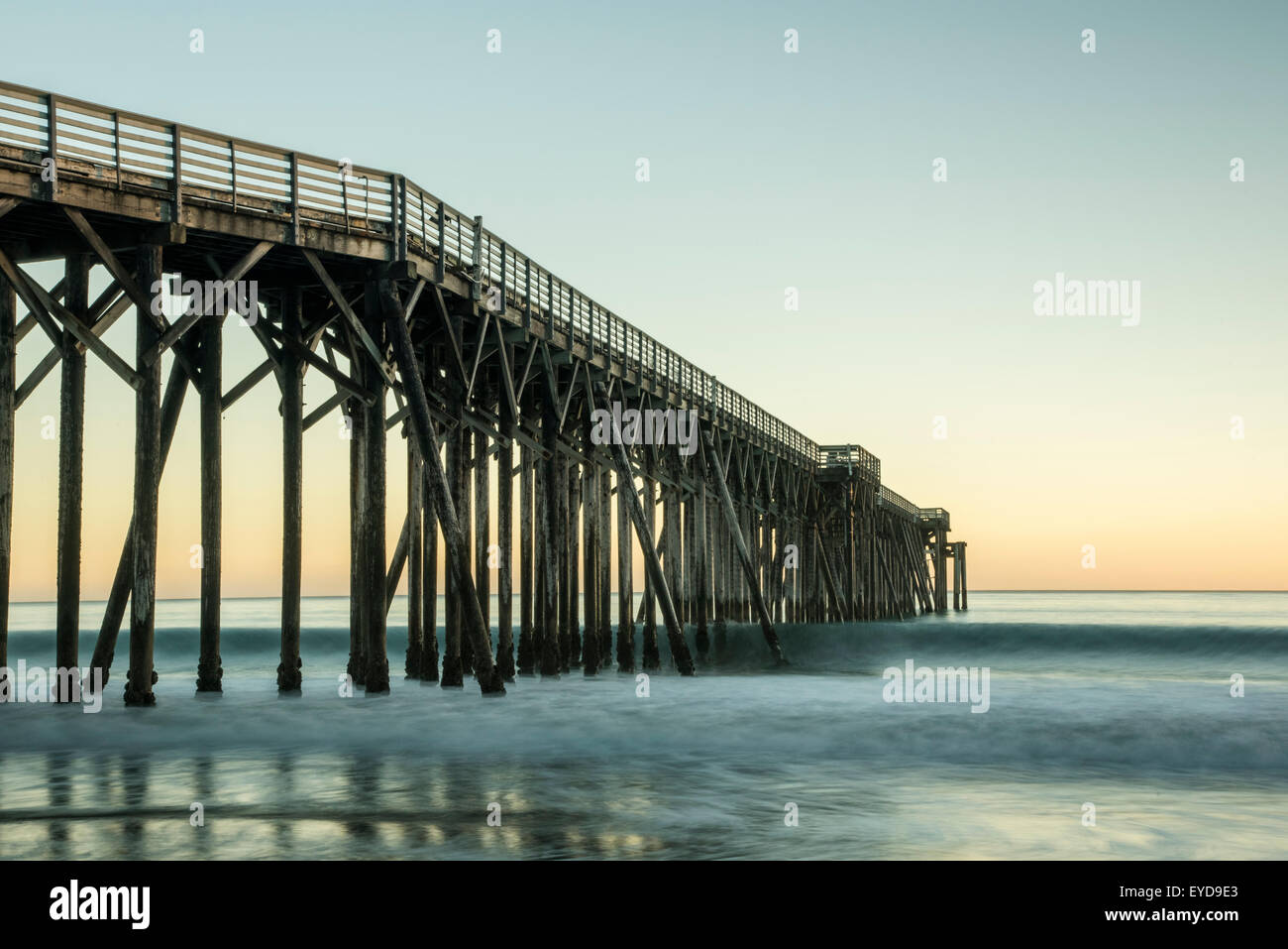 San Simeon Pier at Sunset - California Stock Photo