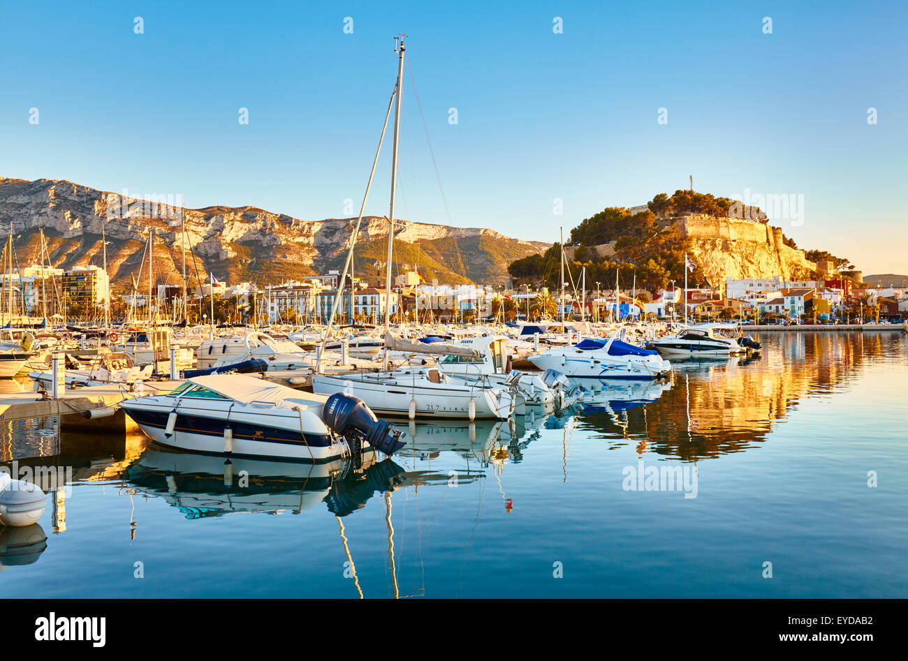 Boats at the harbour. Denia. Alicante. Valencia Community. Spain Stock  Photo - Alamy