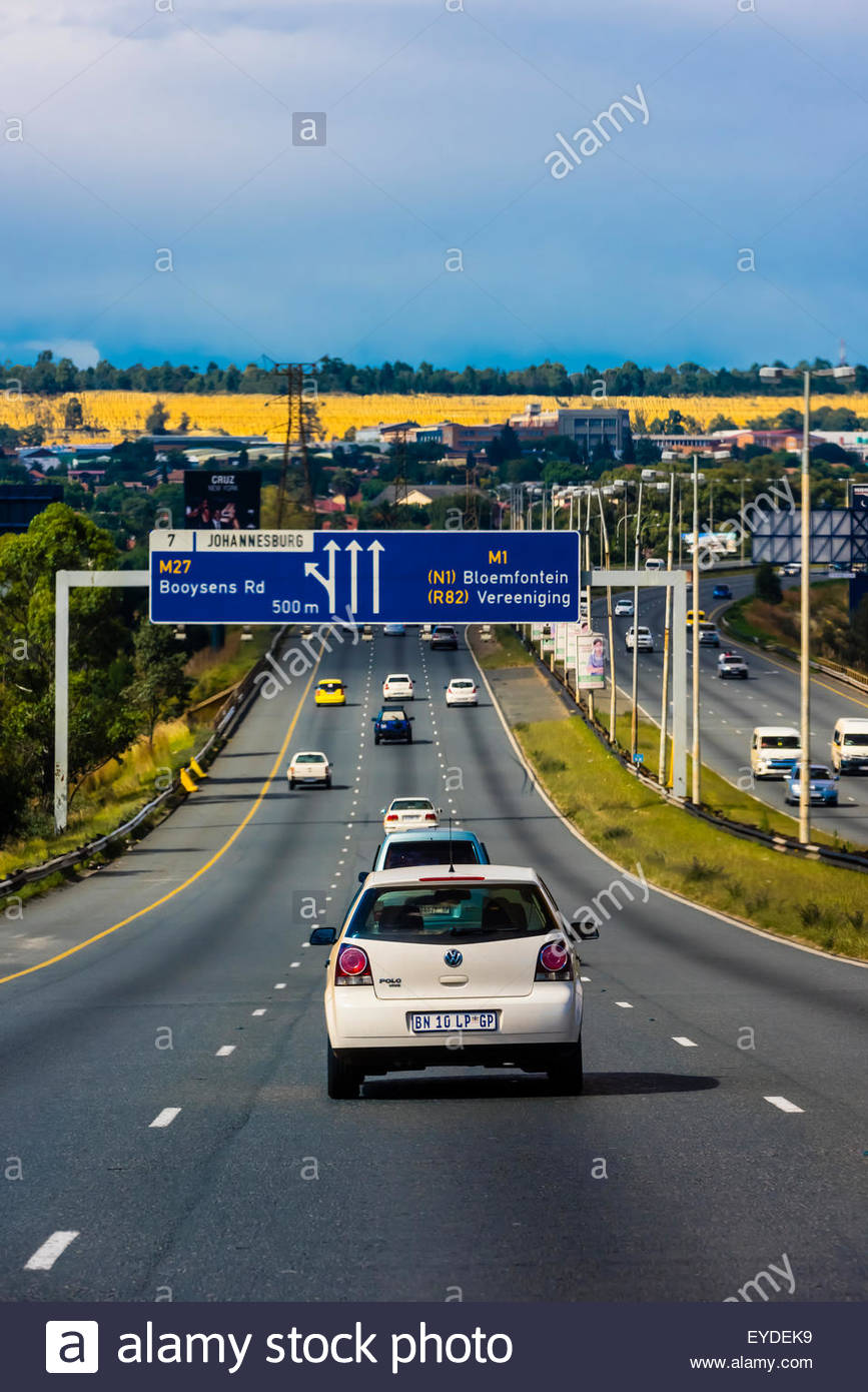 Highway In Johannesburg South Africa Stock Photos & Highway In