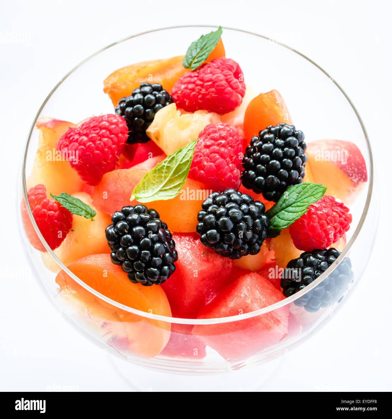 Summer berries sweet fruit salad hi-res stock photography and images ...