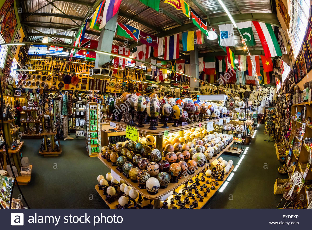 African handicrafts, Cambanos and Son Curio Centre, Johannesburg Stock