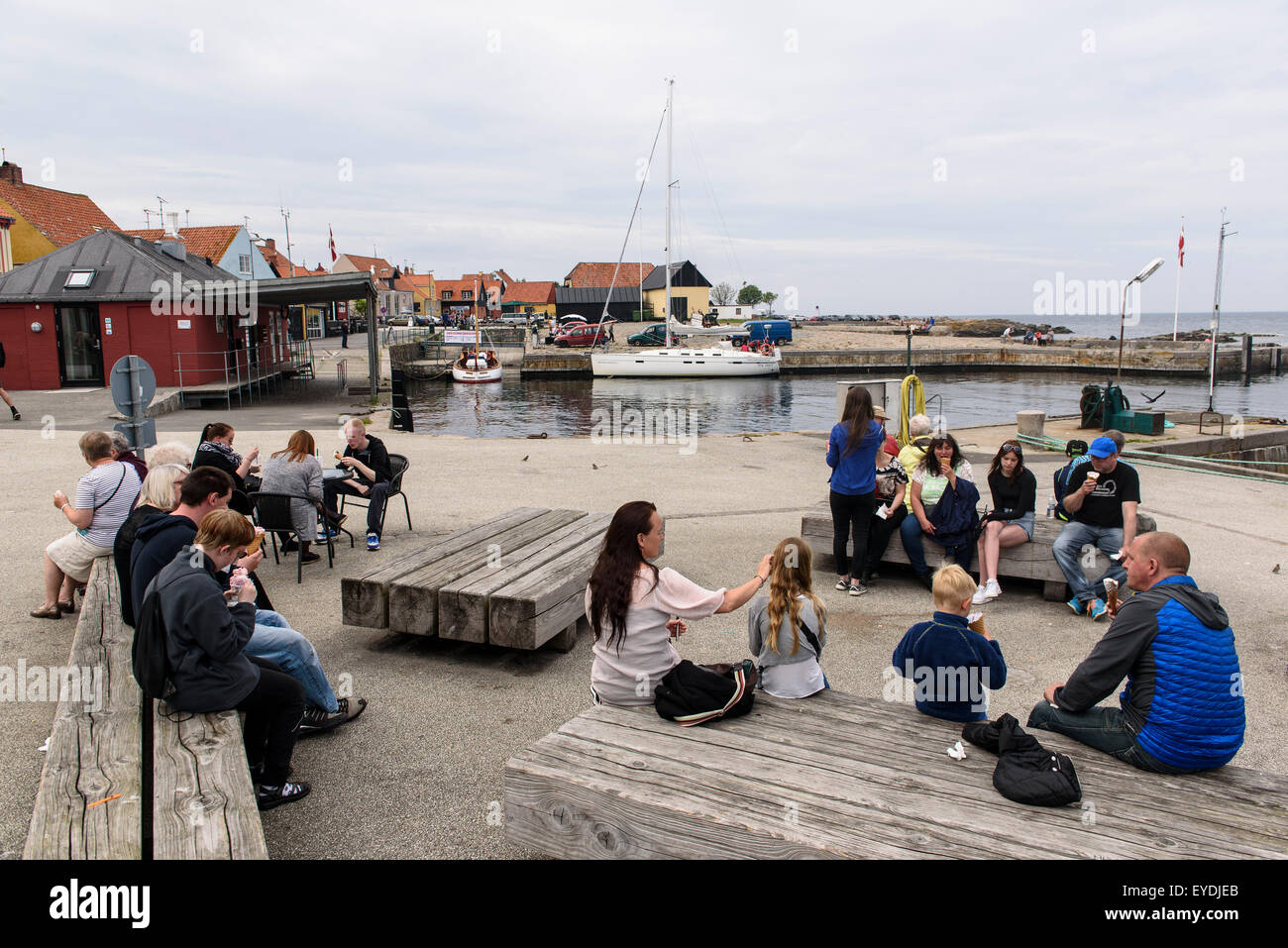 port of Gudhjem, Isle of Bornholm Denmark Stock Photo Alamy