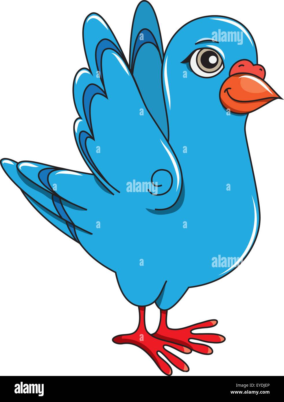 Vector illustration. funny cartoon pigeon for coloring book Stock Vector  Image & Art - Alamy