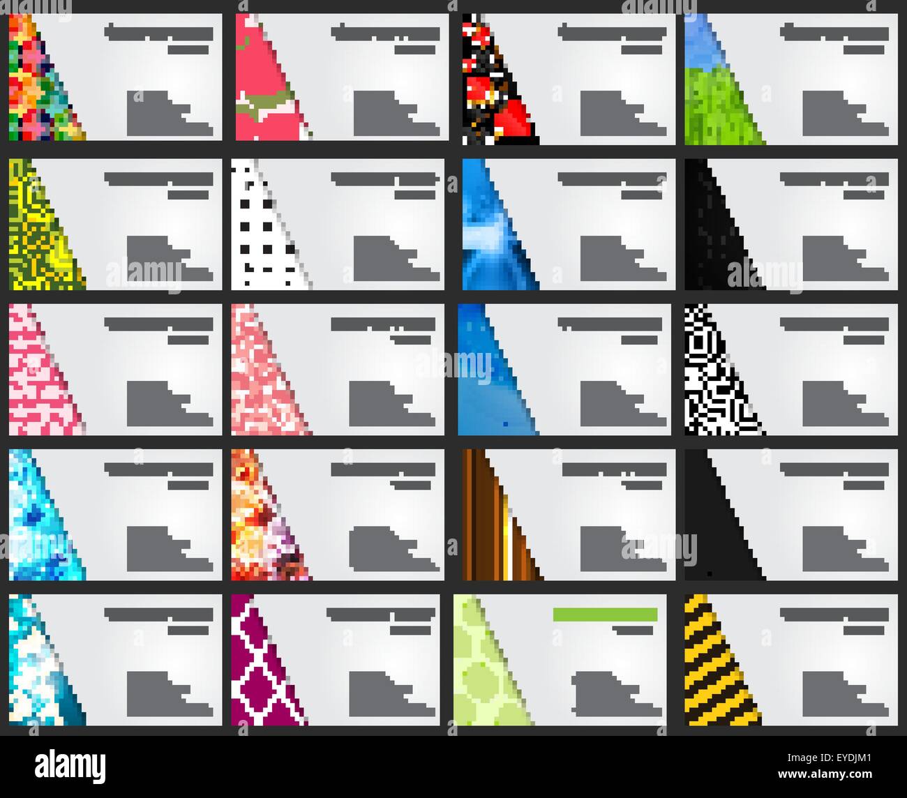 Template for Business Card Set Vector Illustration Stock Vector Image ...