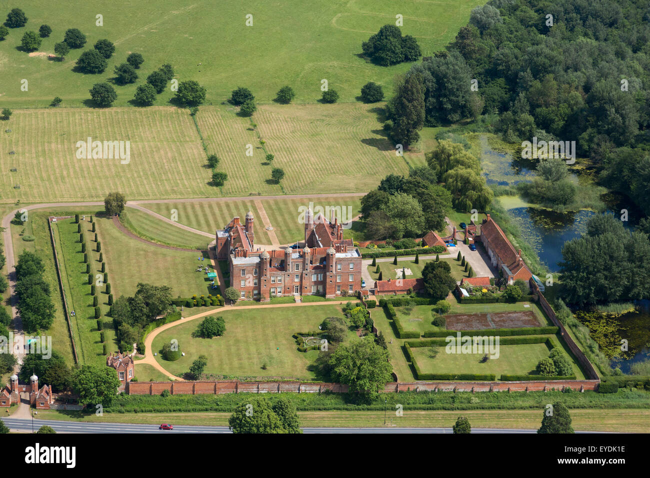 Melford Hall at Long Melford, Suffolk, UK Stock Photo Alamy