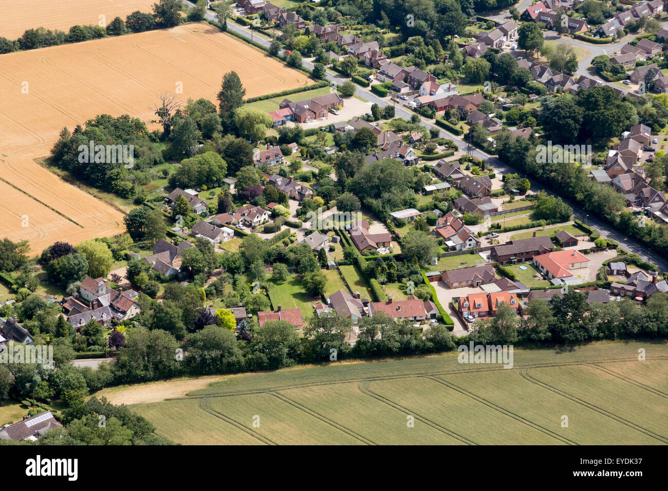 aerial photo of Great Barton, Suffolk, UK Stock Photo Alamy