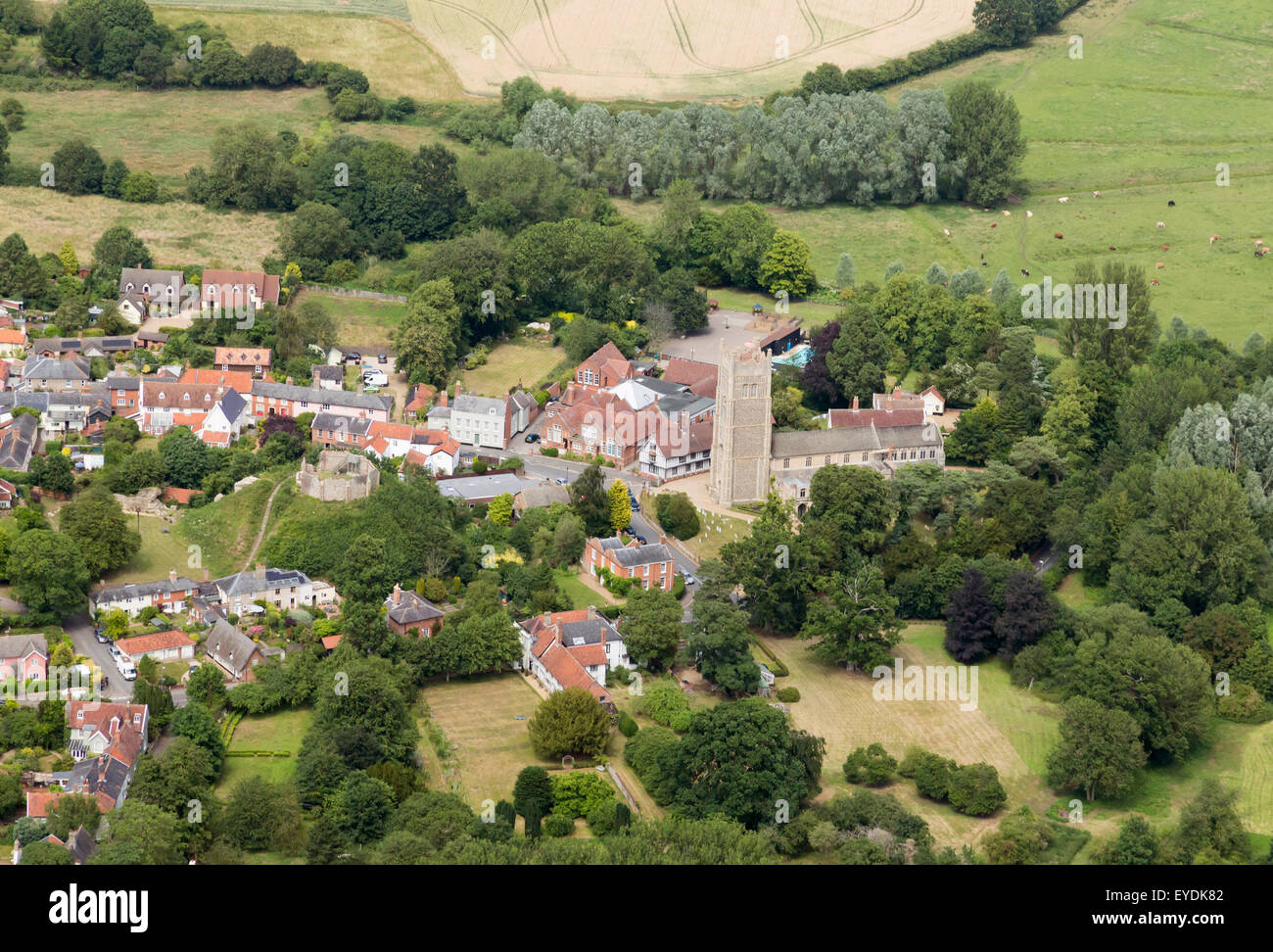 aerial photo of Eye in Suffolk, UK Stock Photo Alamy