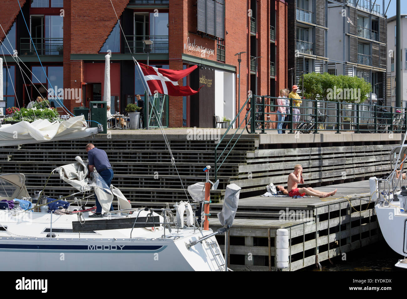 pleasure crafts at Westport in Malmö, Sweden Stock Photo Alamy