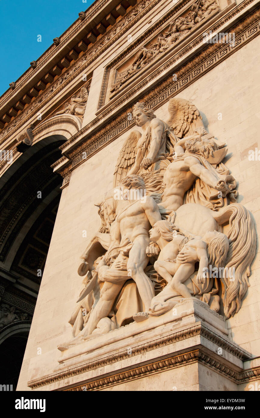 France, Bas-relief on Arc de Triomphe; Paris Stock Photo - Alamy