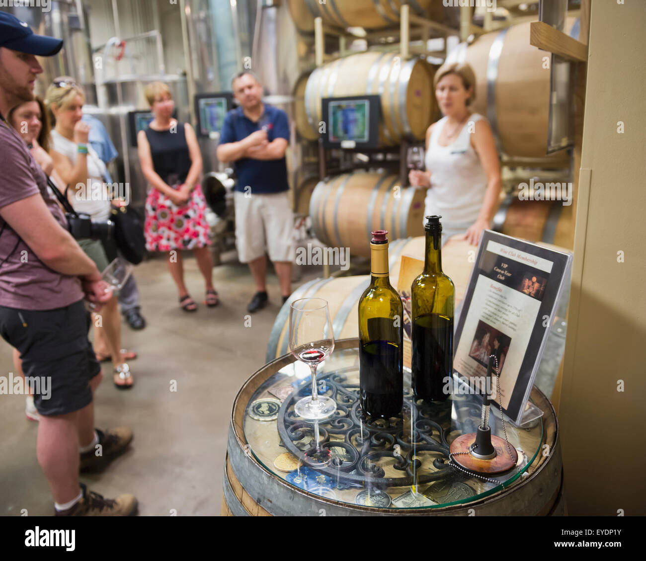 USA, Colorado, Wine tour and tasting at Boulder Creek Winery; Boulder