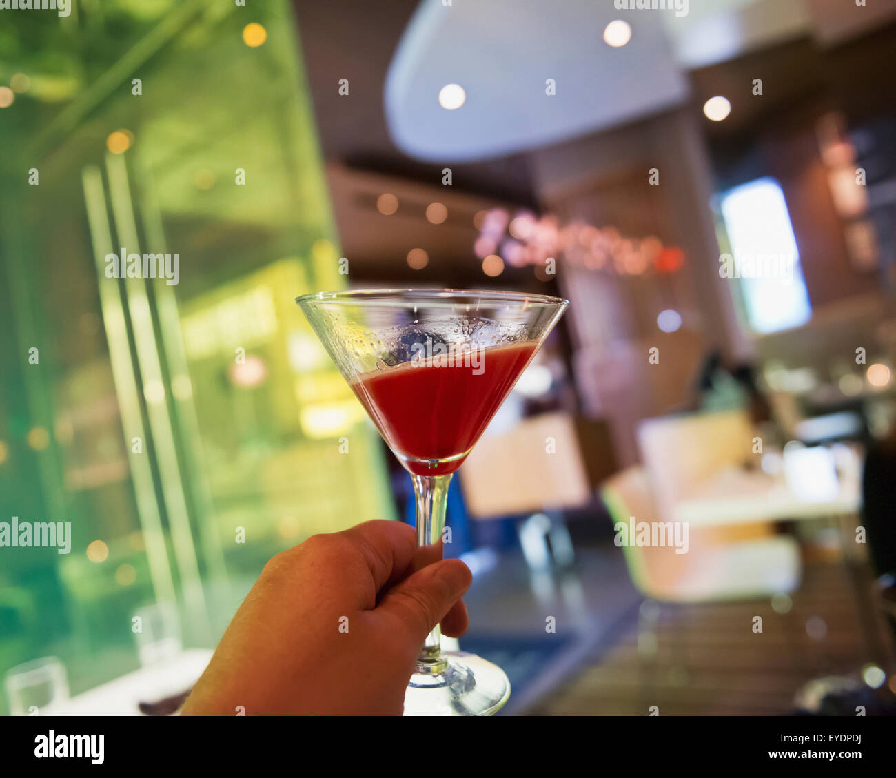 USA, Colorado, Martini at Corner Office restaurant and Martini Bar