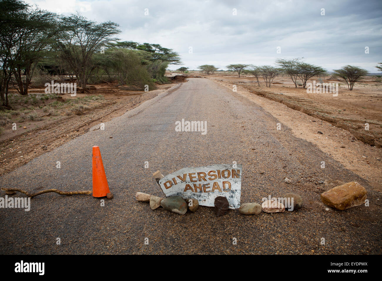 View of road; Kenya Stock Photo