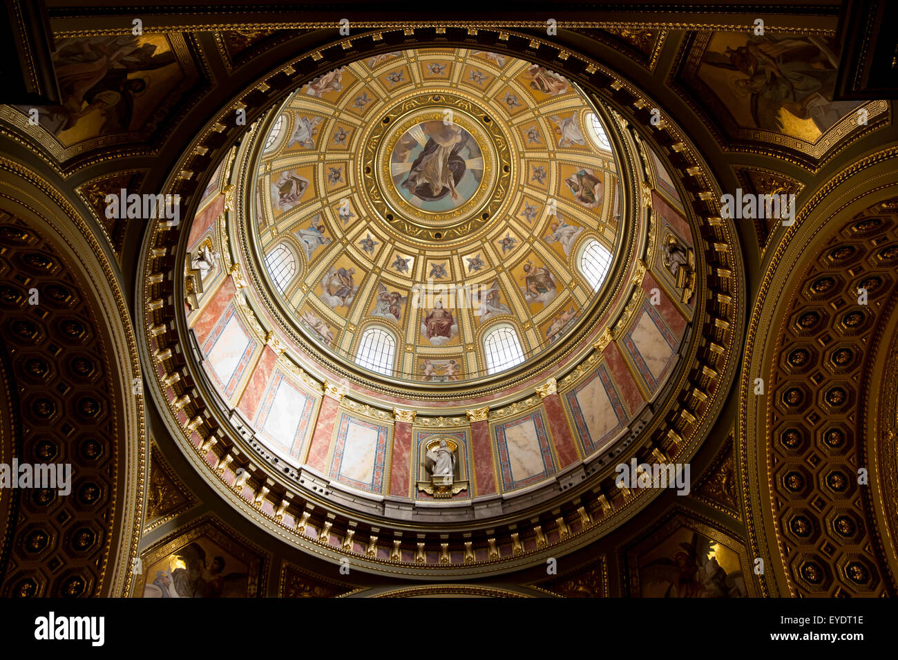 Interior Of St Stephen's Basilica Or Szent Istv Stock Photo