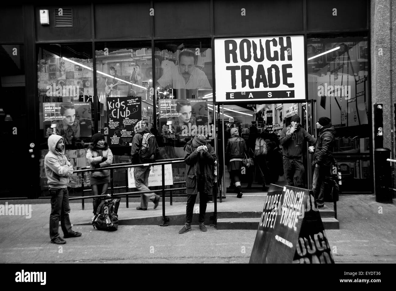 Rough Trade East record shop in Brick Lane, East London, London, UK