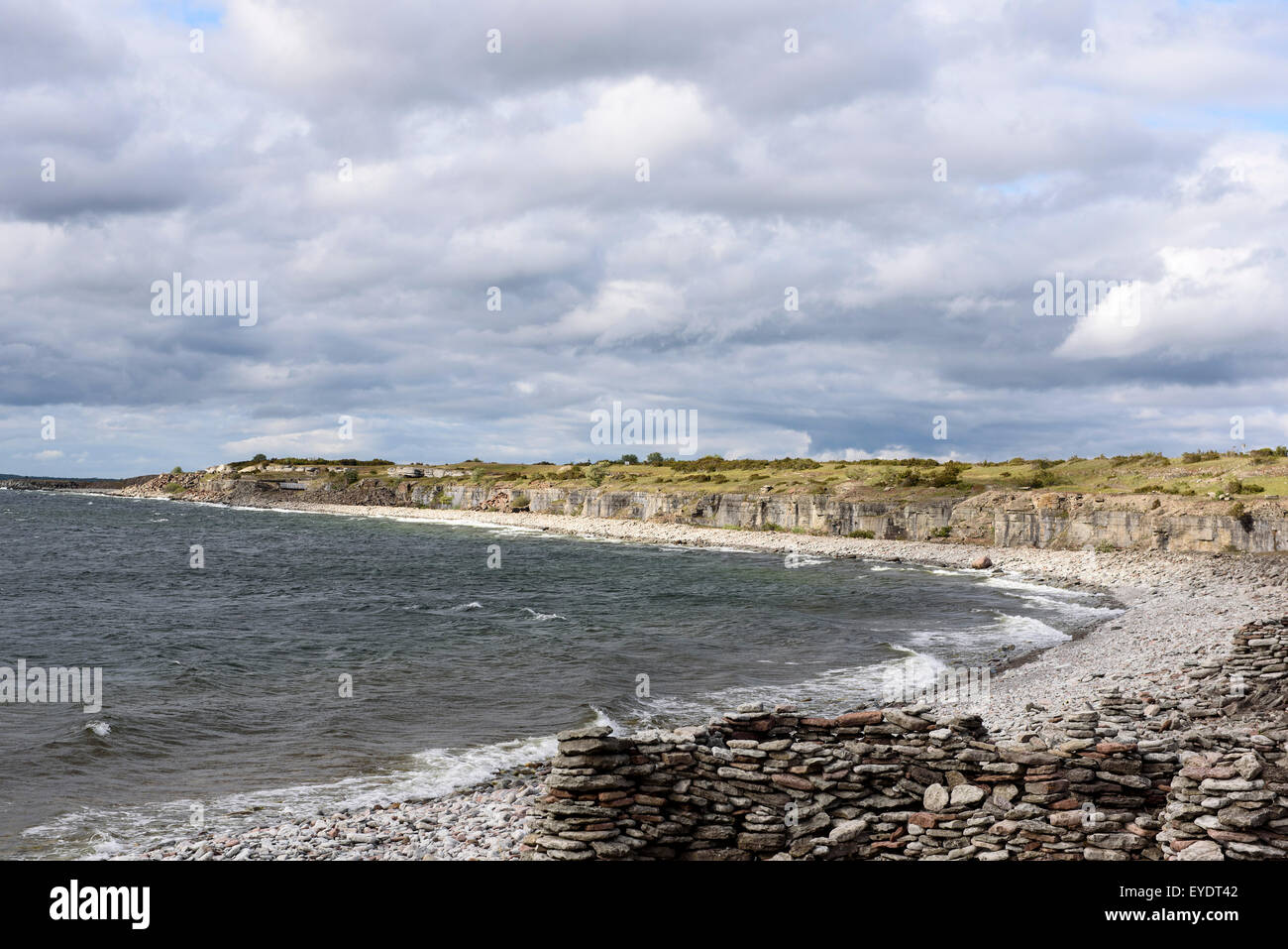 Coast near Gilberga, Isle if Öland, province Kalmar, Sweden Stock Photo