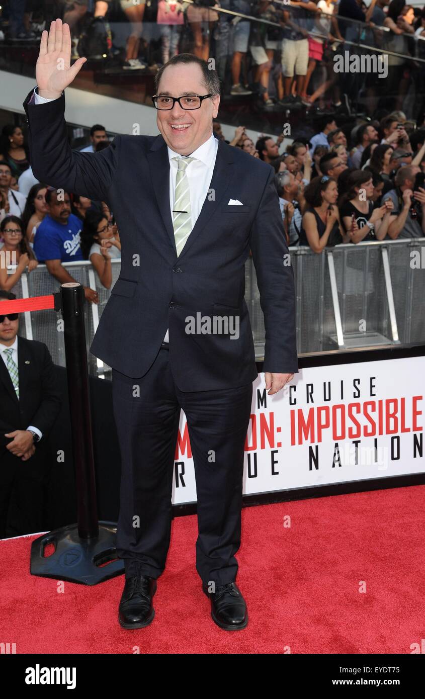 Joe Kraemer at arrivals for MISSION: IMPOSSIBLE – ROGUE NATION Premiere, Duffy Square, New York, NY July 27, 2015. Photo By: Kristin Callahan/Everett Collection Stock Photo