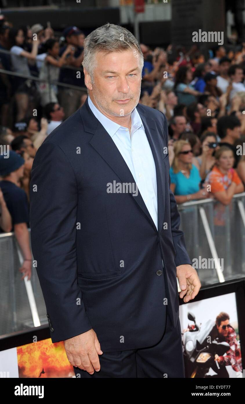 Alec Baldwin at arrivals for MISSION: IMPOSSIBLE – ROGUE NATION Premiere, Duffy Square, New York, NY July 27, 2015. Photo By: Kristin Callahan/Everett Collection Stock Photo