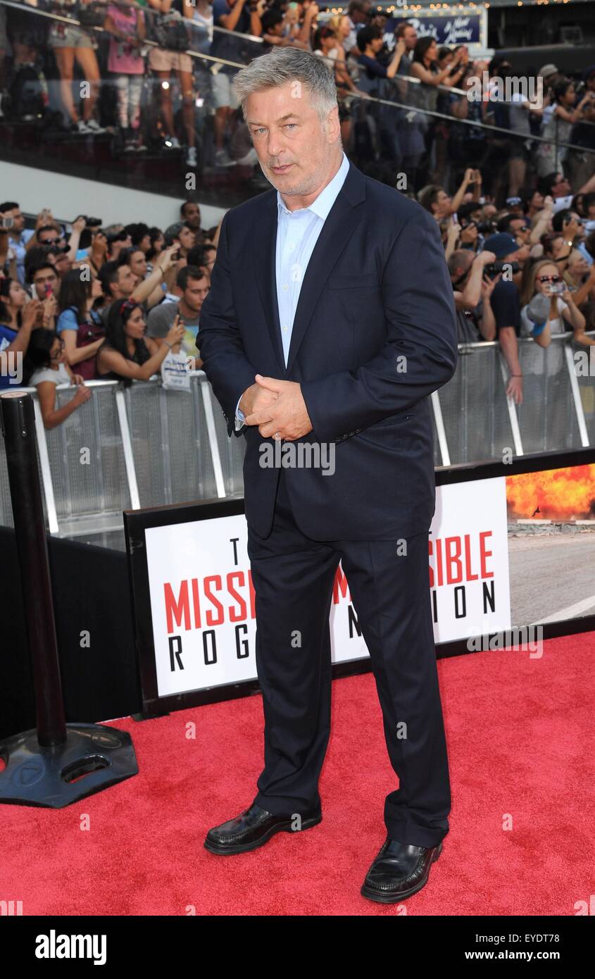 Alec Baldwin at arrivals for MISSION: IMPOSSIBLE – ROGUE NATION Premiere, Duffy Square, New York, NY July 27, 2015. Photo By: Kristin Callahan/Everett Collection Stock Photo