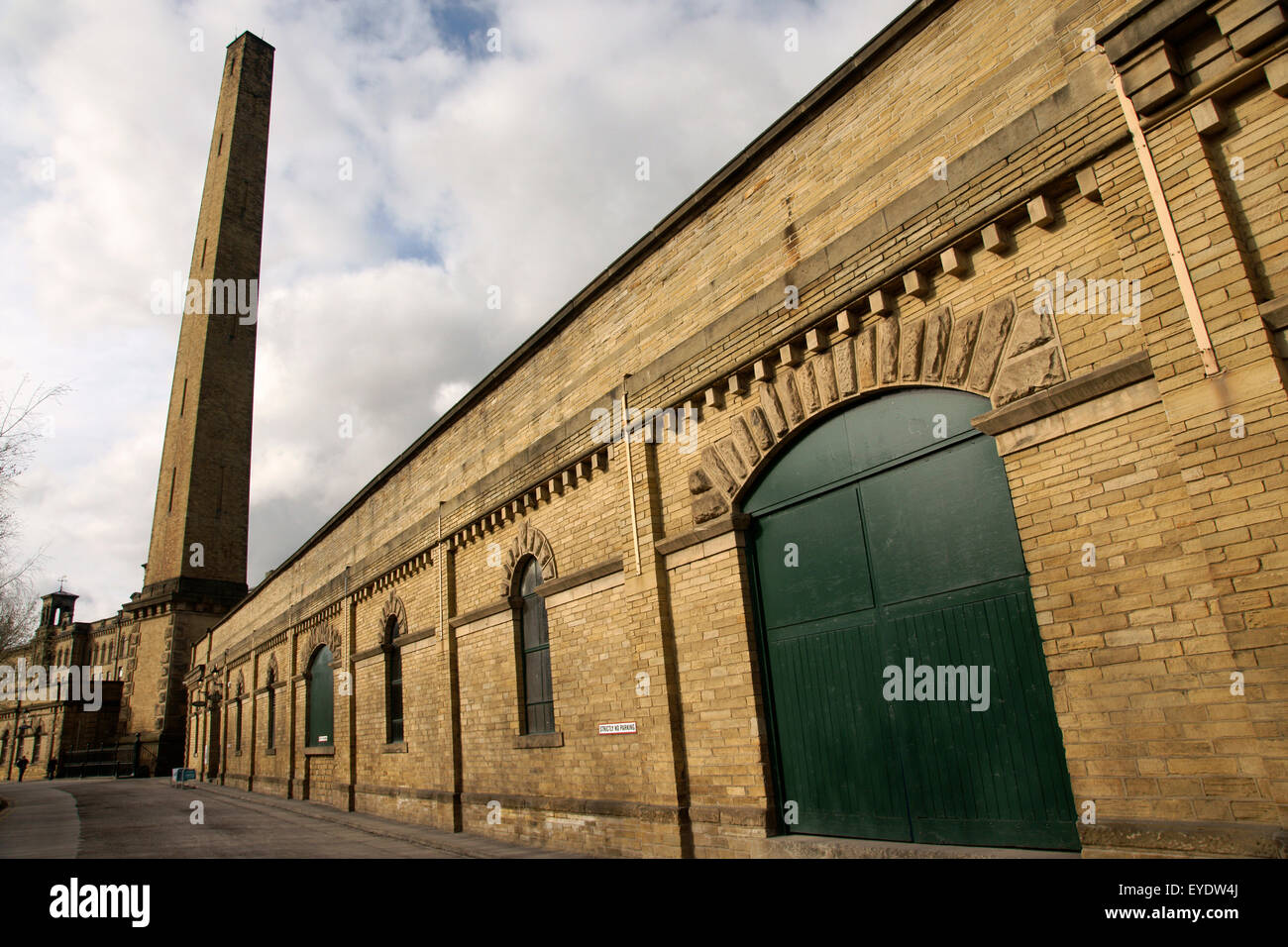 Salts mill in Saltaire; Bradford, West Yorkshire, England Stock Photo