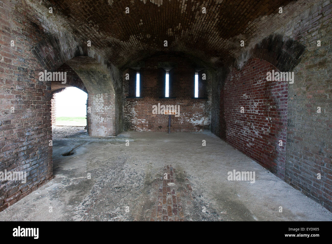 Prison cell of Dr. Samuel Mudd, Fort Jefferson, Dry Tortugas National Park, Florida, United States of America Stock Photo