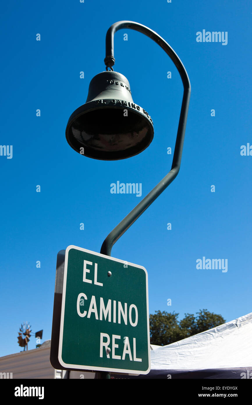 El Camino Real bell, Pioneer Museum, Paso Robles, California, United