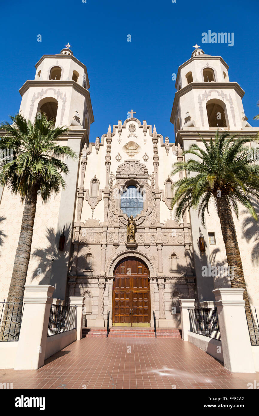 The St. Augustine Cathedral in downtown Tucson, Arizona, USA. Stock Photo