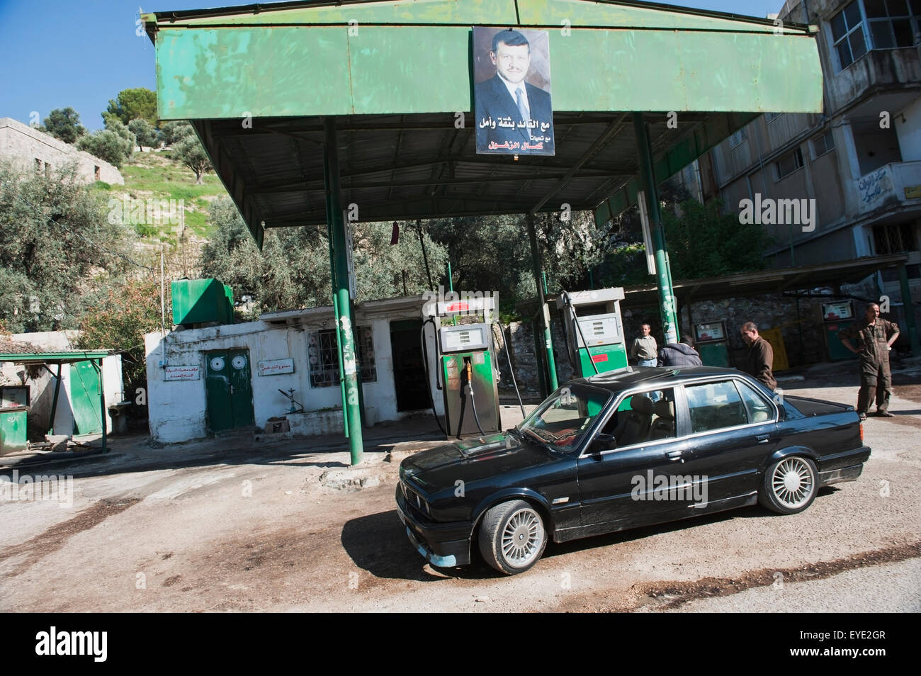 Petrol, Gas Station In Jordan, Middle East Stock Photo Alamy
