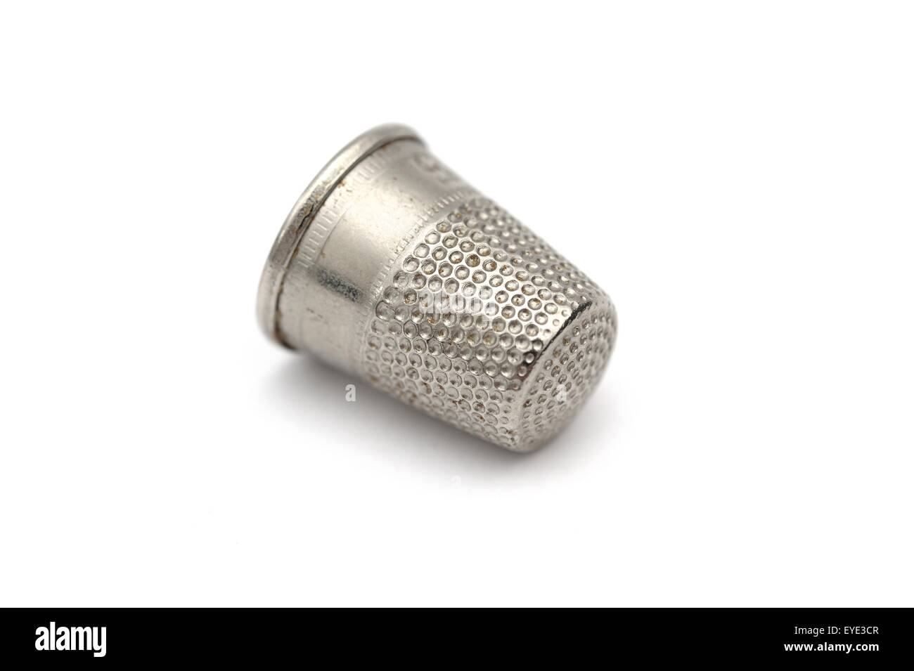 A  Metal sewing thimble Stock Photo