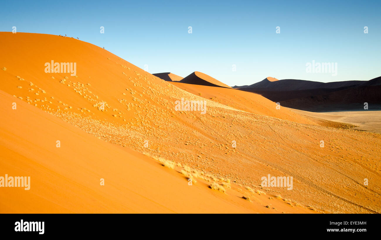 Dramatic Sand Dunes Sossusvlei, Namib-Naukluft Desert, Namibia Stock Photo