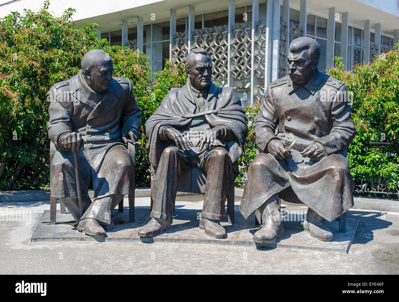Yalta, RUSSIA July 3 Opening of the monument in honor of the 70th