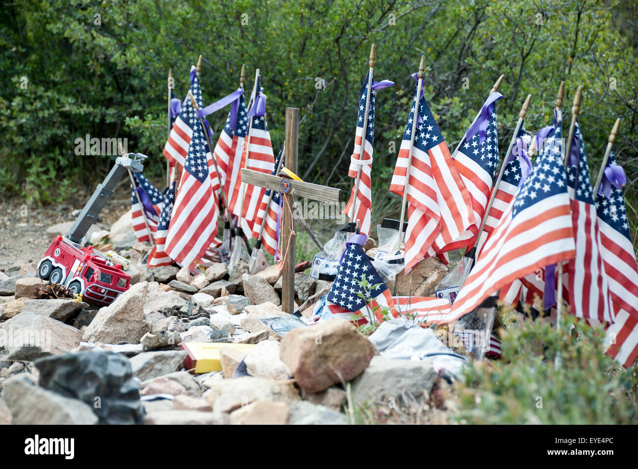 Memorial for the Granite Mountain Hotshots, 19 firefighters who died