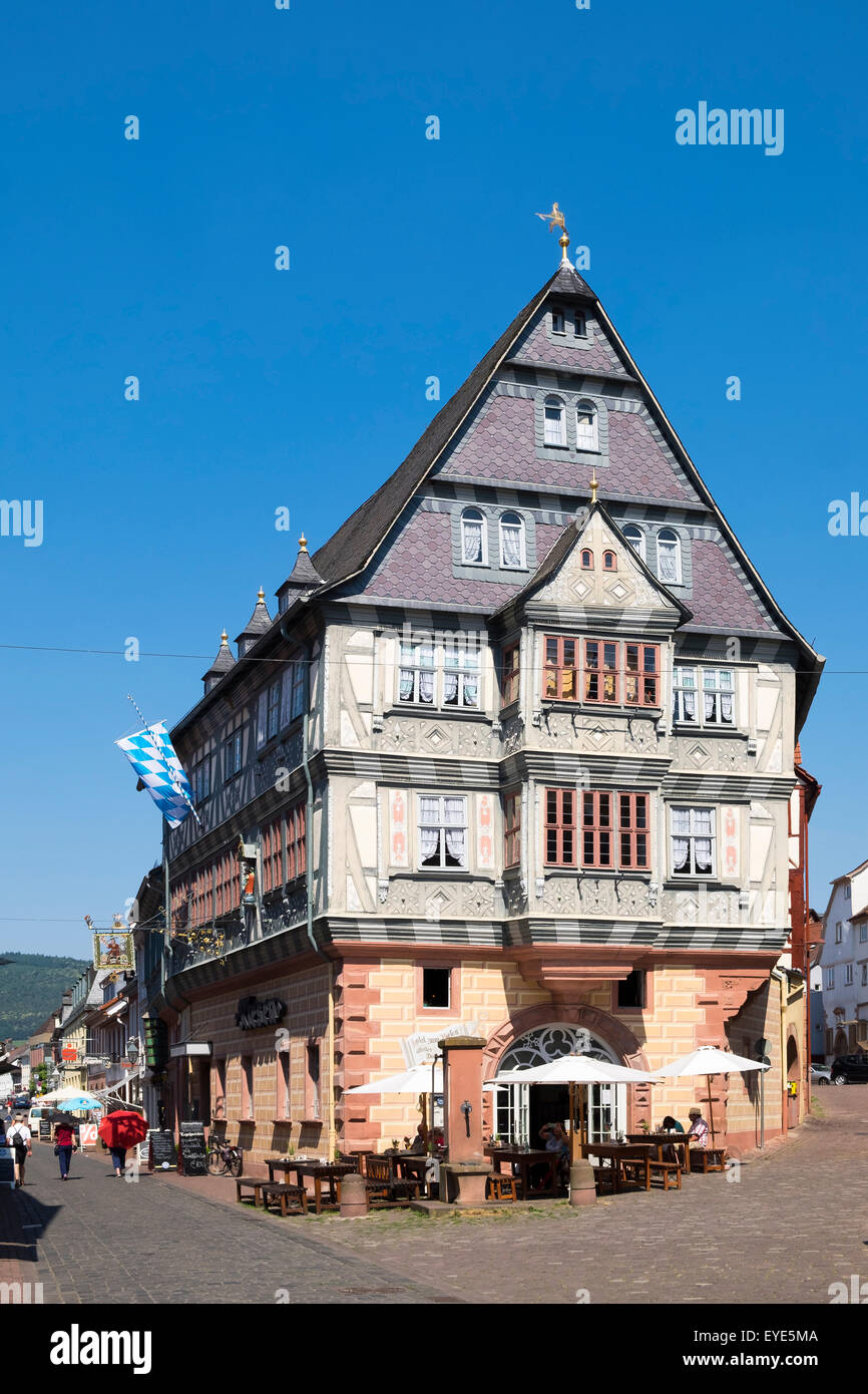Hotel Zum Riesen, Germany's oldest guesthouse, Miltenberg, Mainviereck, Lower Franconia, Franconia, Bavaria, Germany Stock Photo
