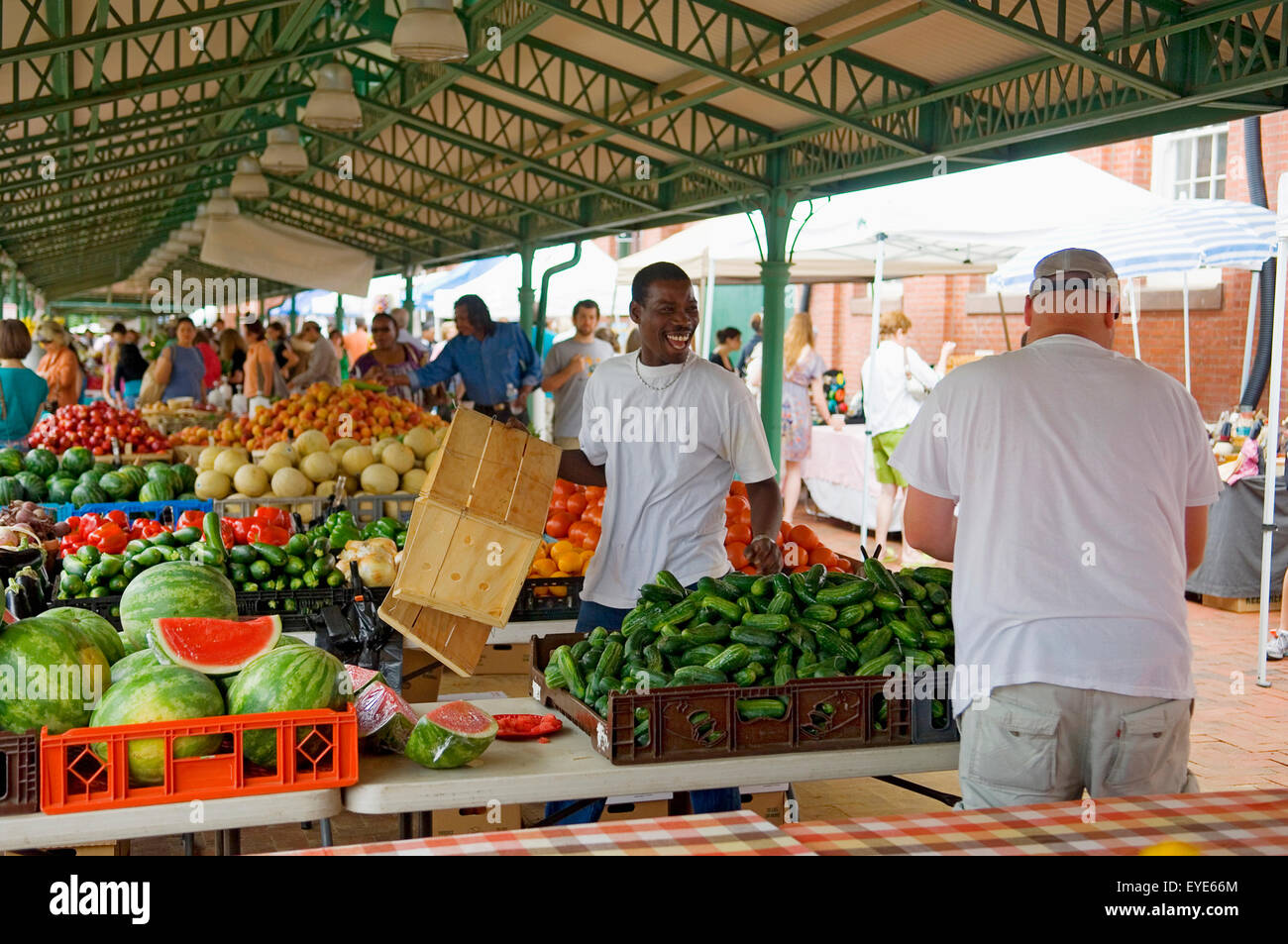 USA, Oldest Continually Operated Fresh Food Public Market; Washington DC, Eastern Market Stock Photo