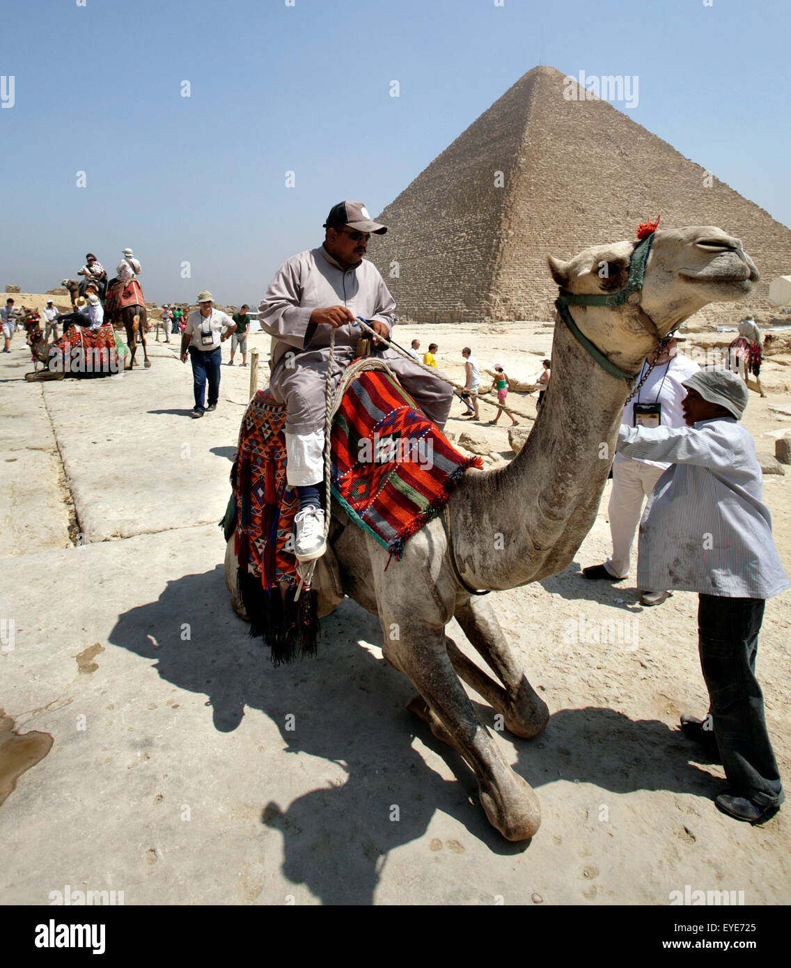Pyramids of Giza Stock Photo