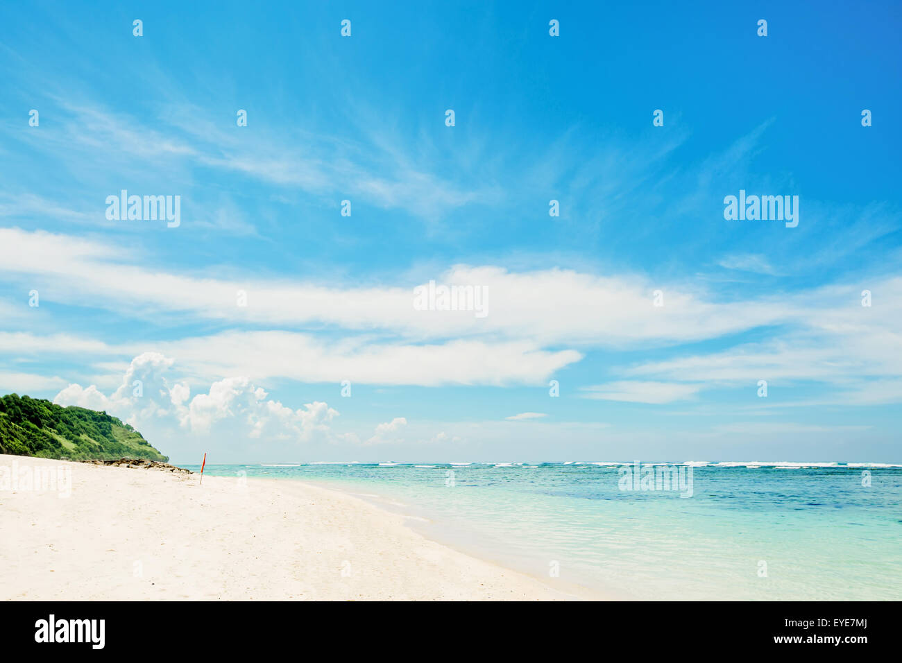 Wonderful Tropical Beach With Blue Sky Stock Photo Alamy