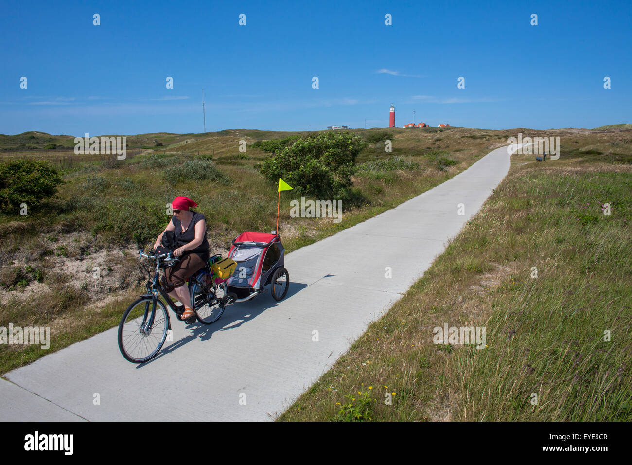 bike at telex island, the netherlands Stock Photo