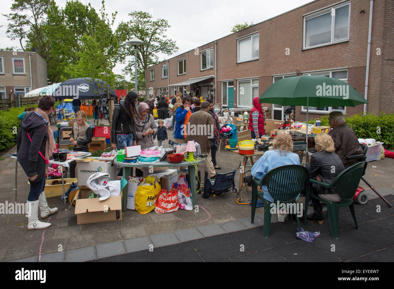 second hand market in the Netherlands Stock Photo - Alamy