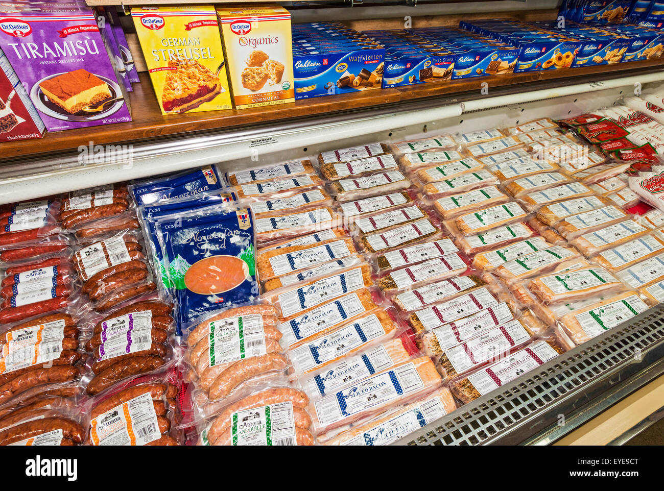 Iowa, Amana Colonies, Amana Meat Shop & Smokehouse, smoked meat for