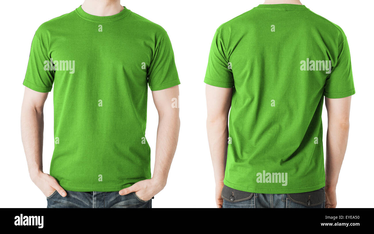 Blank t shirt template front back Cut Out Stock Images & Pictures - Alamy