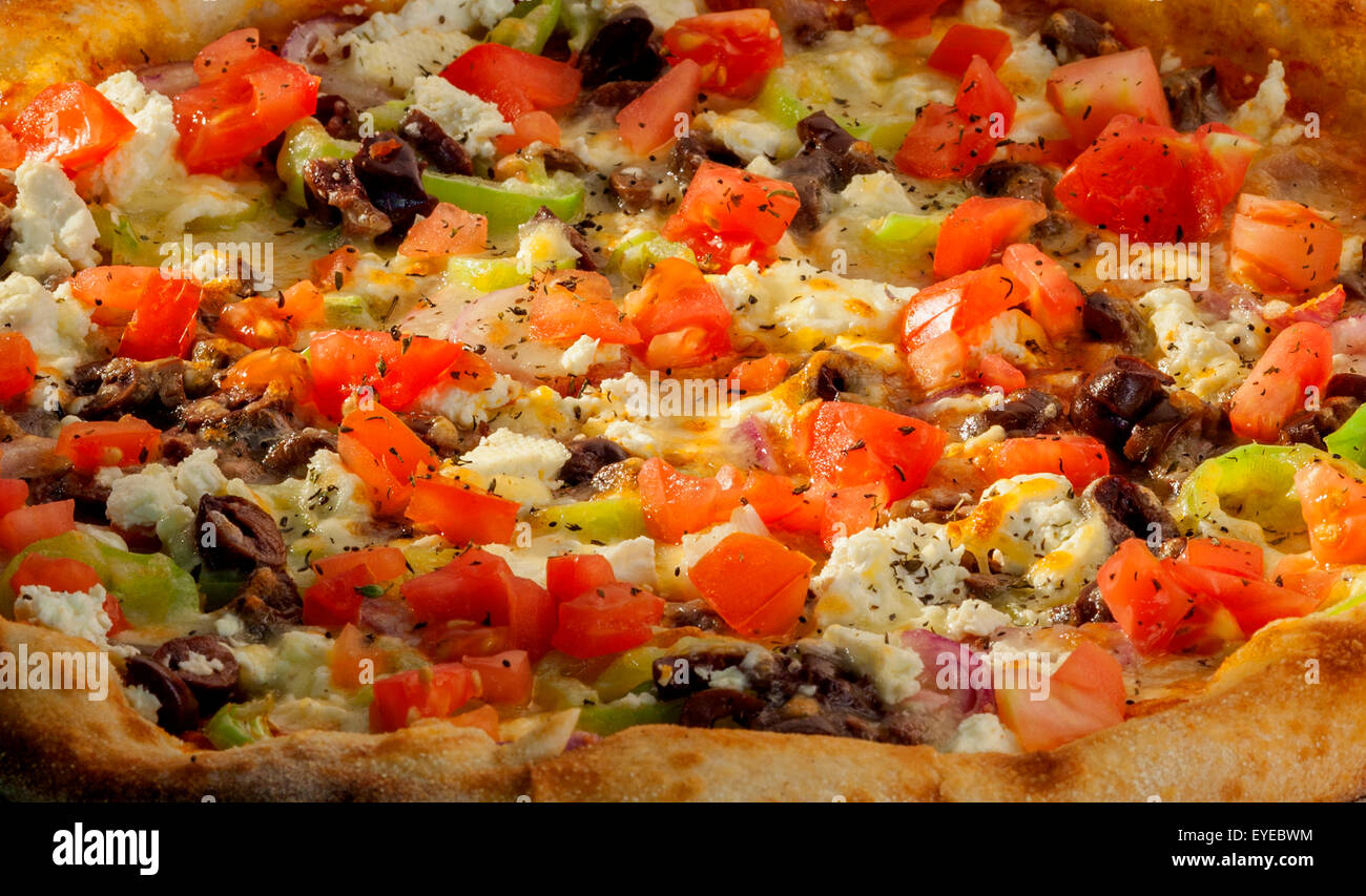 delicious vegetarian pizza Stock Photo Alamy