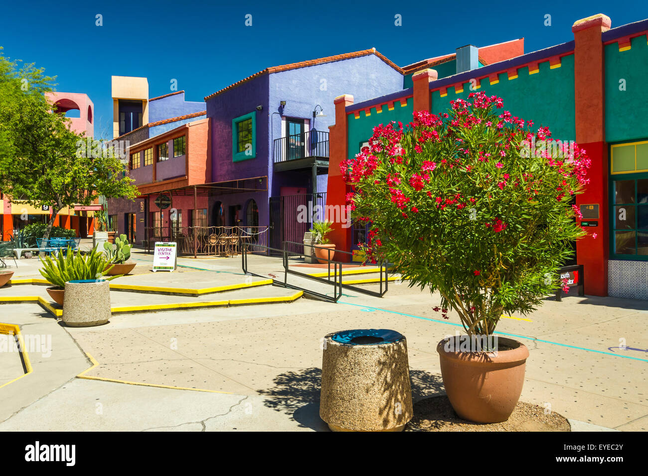 The colorful La Placita village office complex in downtown Tucson