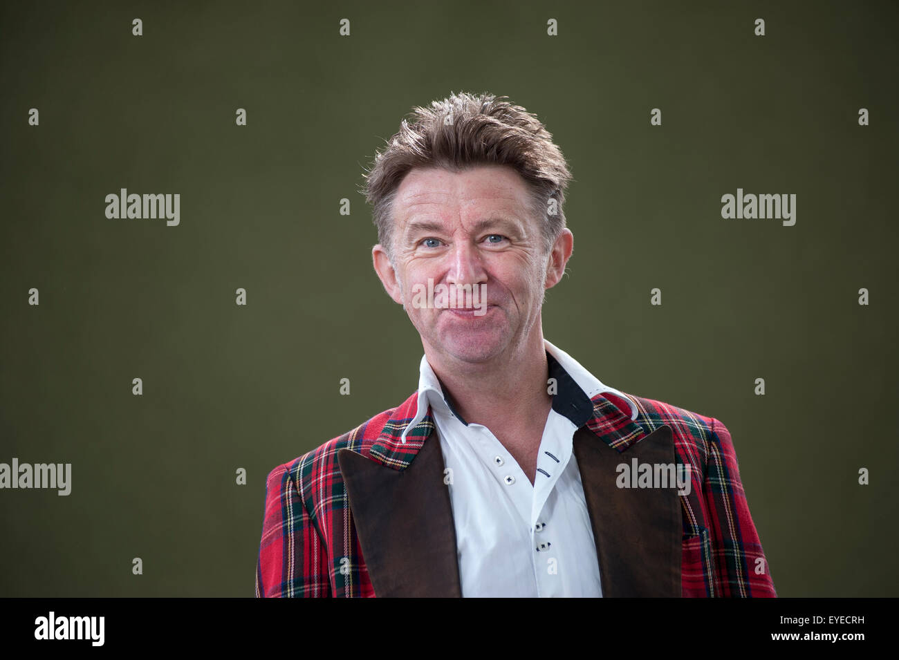 Scottish poet and stand-up comedian, Elvis McGonagall, appearing at the Edinburgh International Book Festival. Stock Photo