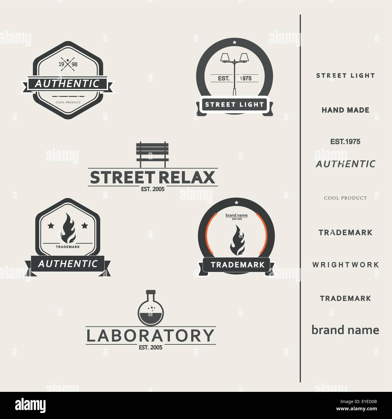 Set of simple vector elements for design Stock Vector Image & Art - Alamy