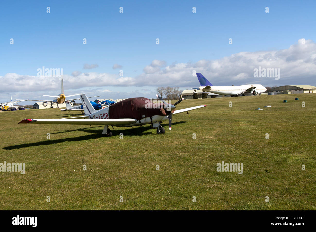 Cotswold Airport, Cirencester, Gloucestershire, England, UK Stock Photo