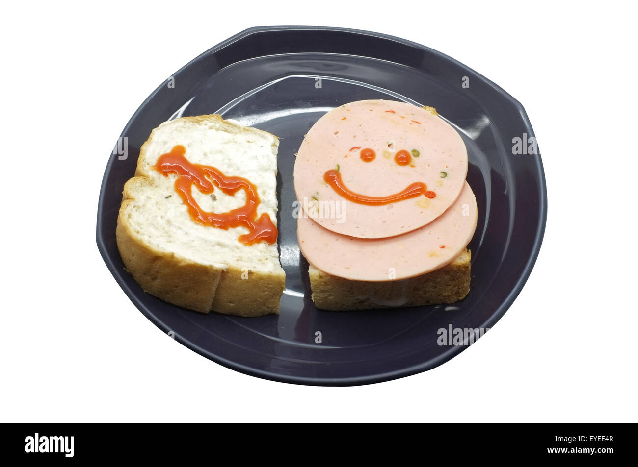 Sandwich with pork ham Stock Photo Alamy