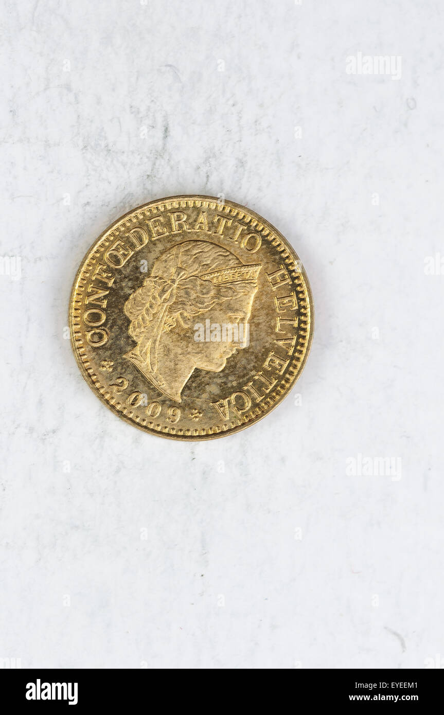 5 Switzerland confoederatio helvetica Coin silver used look five Stock  Photo - Alamy